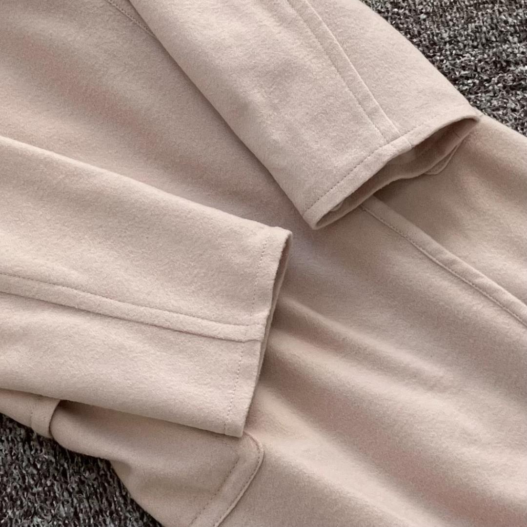 美品✨ダイアグラム リバーコート ダブルフェイス カシミヤ フォックス