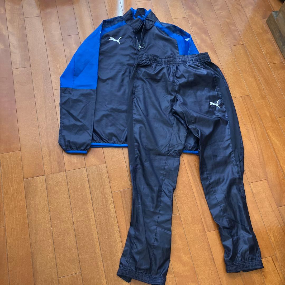 PUMA ピステ・ウィンドブレーカー Sサイズ ネイビー/ブルー - メルカリ
