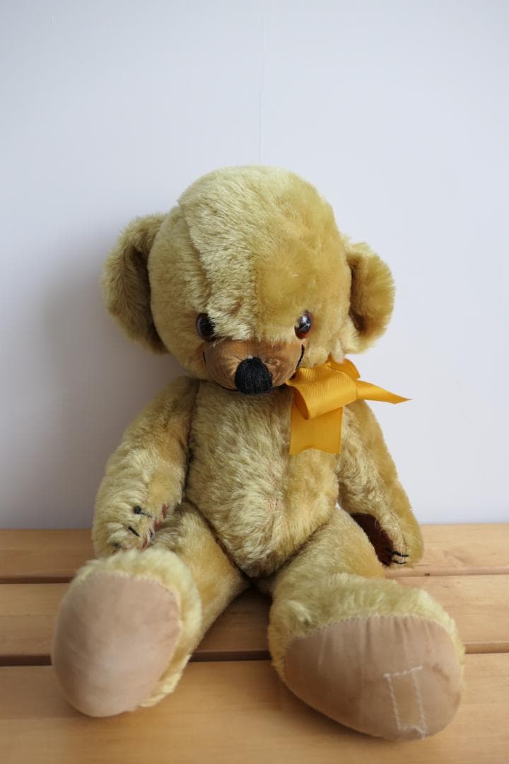 メリーソート　オルゴール付きチーキーベア　46cm　ビンテージベア