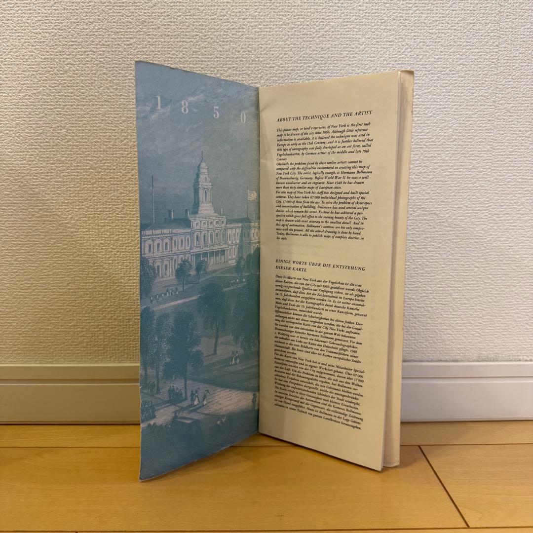 【貴重！】1963年 ニューヨーク 古地図 Bollmann