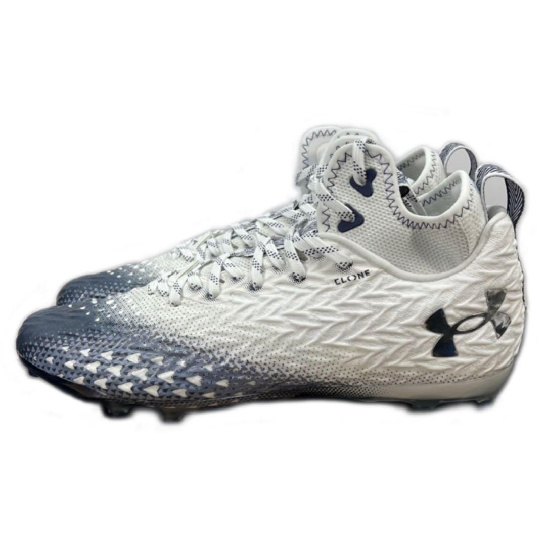 アンダーアーマー 30 スポットライト アメフト スパイク シューズ 白