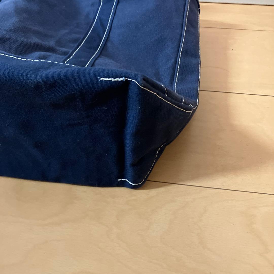 【希少品】　L.L.Bean ジップアップ トートバッグ ホワイトステッチ