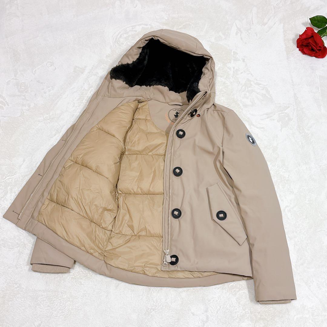 ほぼ未使用✨ SAVE THE DUCK ダウンジャケット ベージュ S - メルカリ