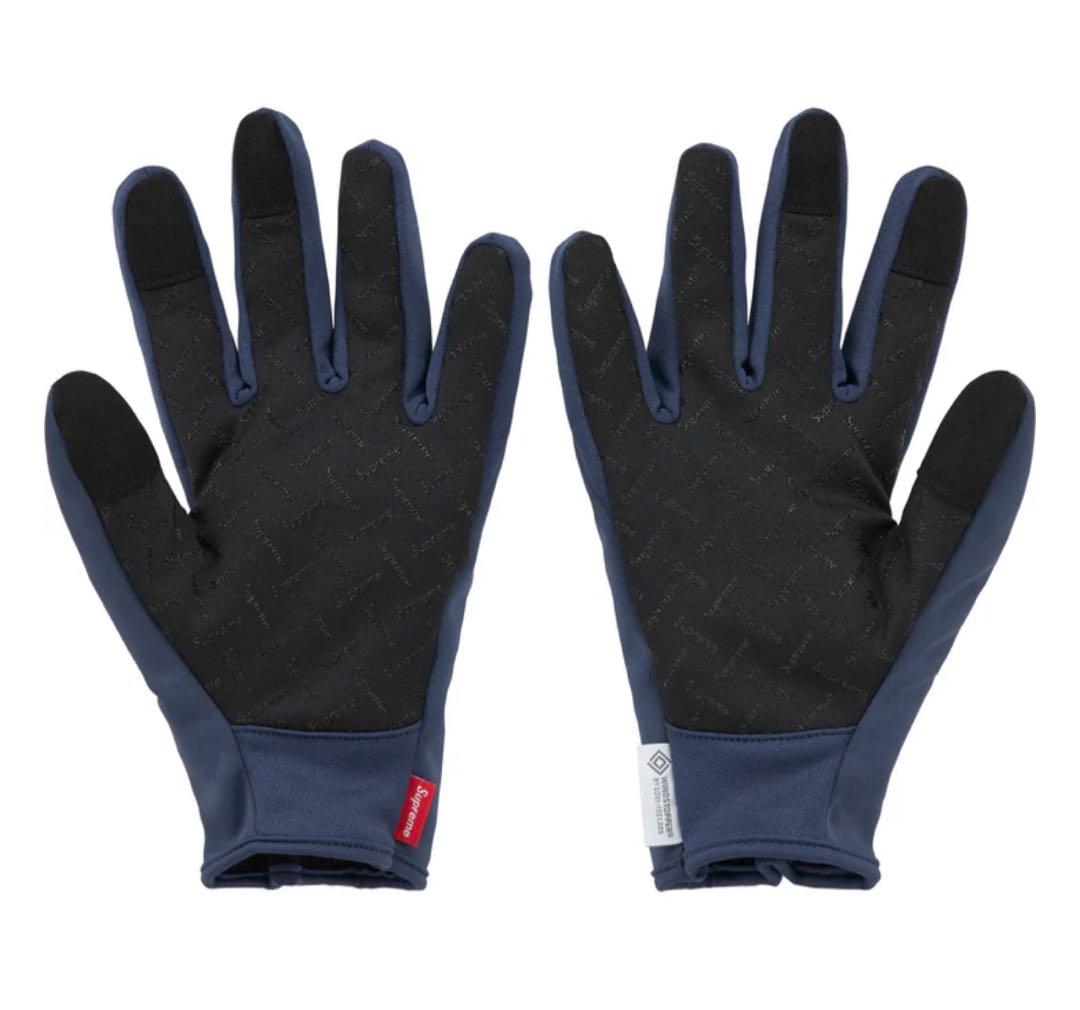 Supreme WINDSTOPPER Zip Gloves Navy Mサイズ - メルカリ