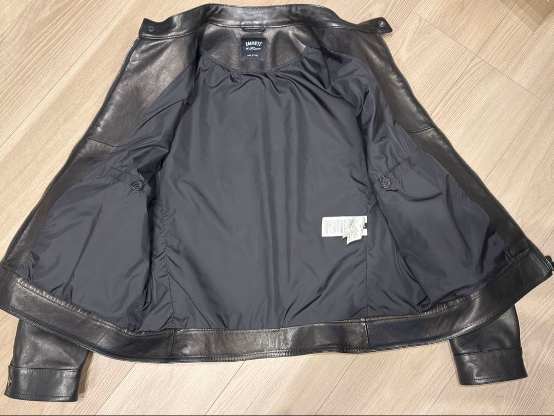 EMMETI JURI エンメティ ラムレザーシングルライダース 54 - メルカリ