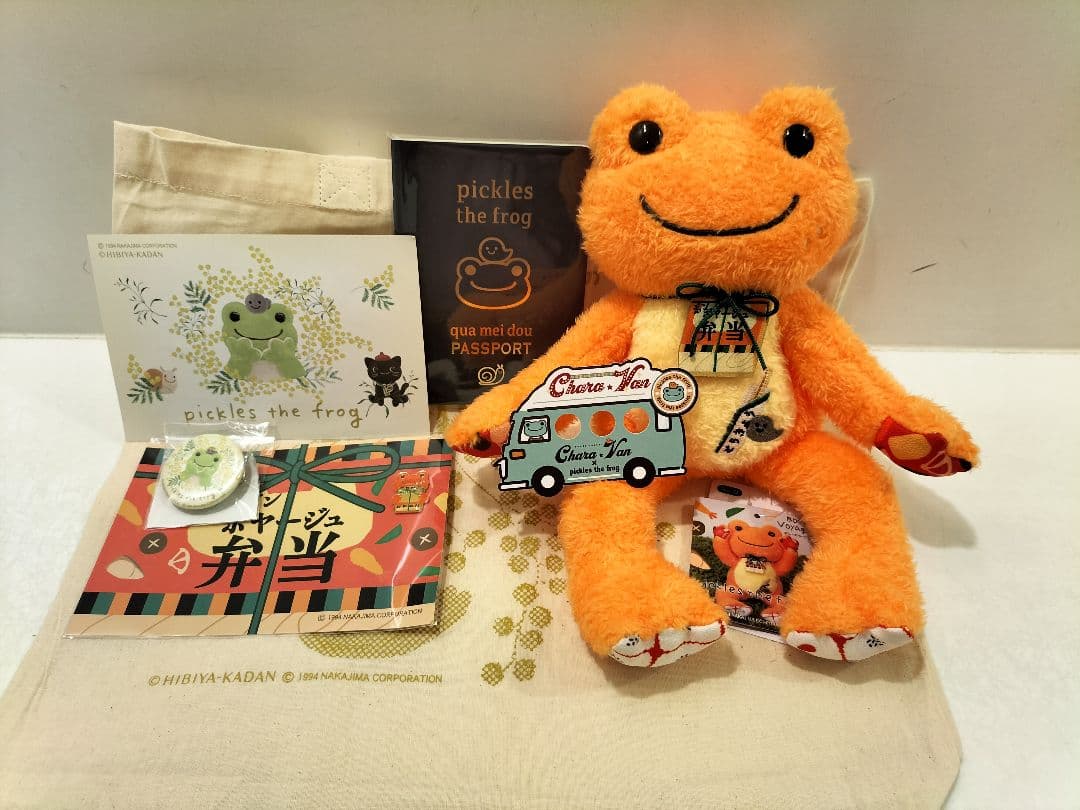 かえるのピクルス 東京駅限定ビーンドール ボンボヤージュ22＆ピンズ＋ノベルティ かえるのピクルス 東京駅イベント限定 ビーンドール ボンボヤージュ 22
