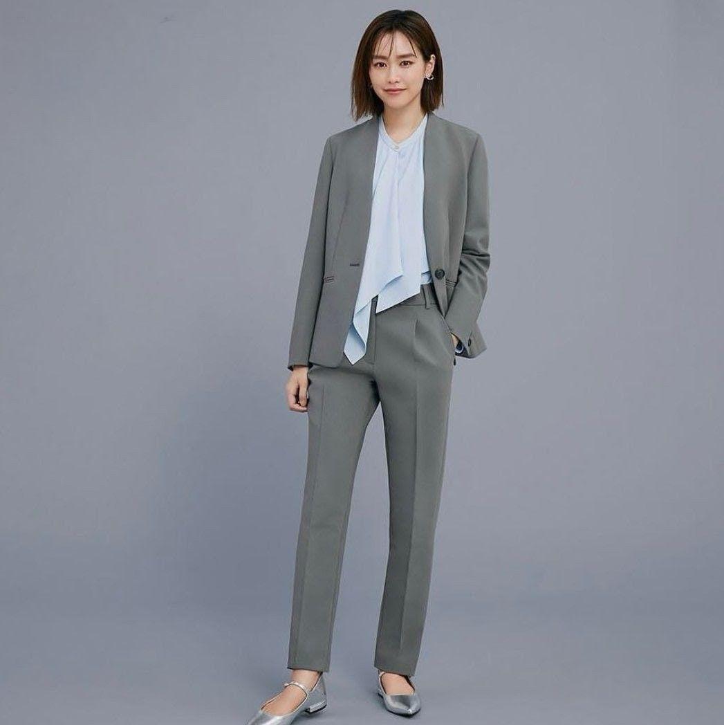 リバティ✨プラステ　ウォームリザーブカラーレスパンツスーツ　セットアップ 2024年モデル ウォームリザーブカラーレスジャケット、リサイクル