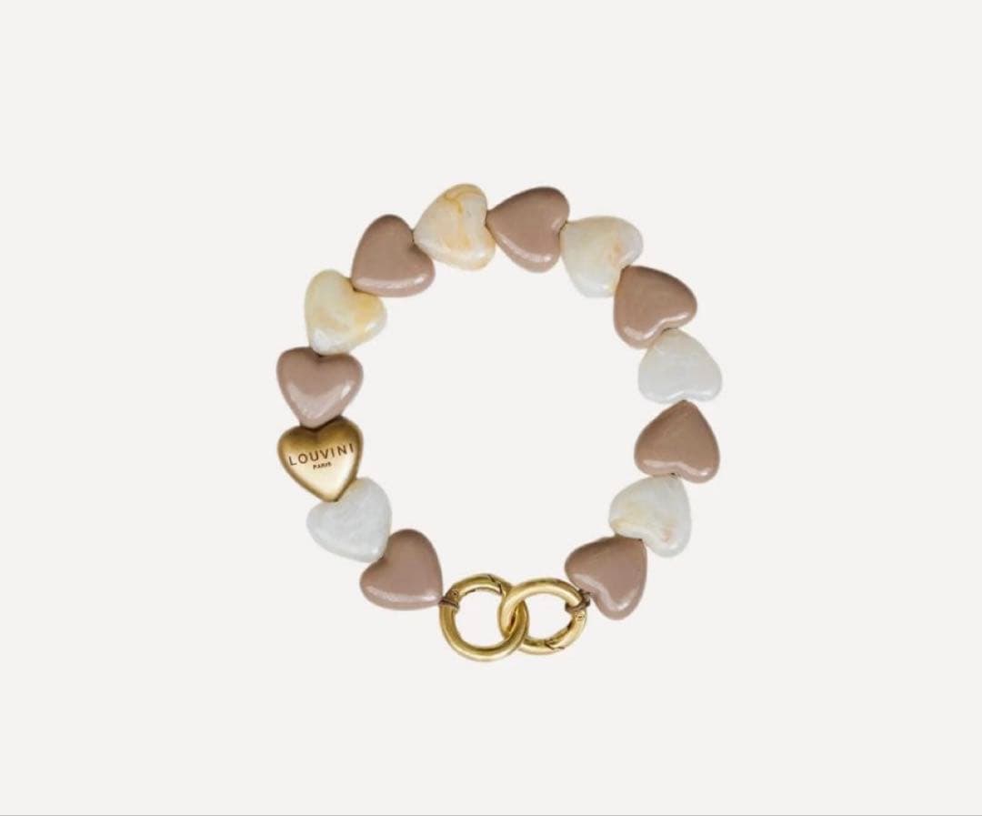 LOUVINI ストラップ 予約販売（3月上旬入荷予定）ハンドストラップ PETIT CUORE BLACK-NAVY