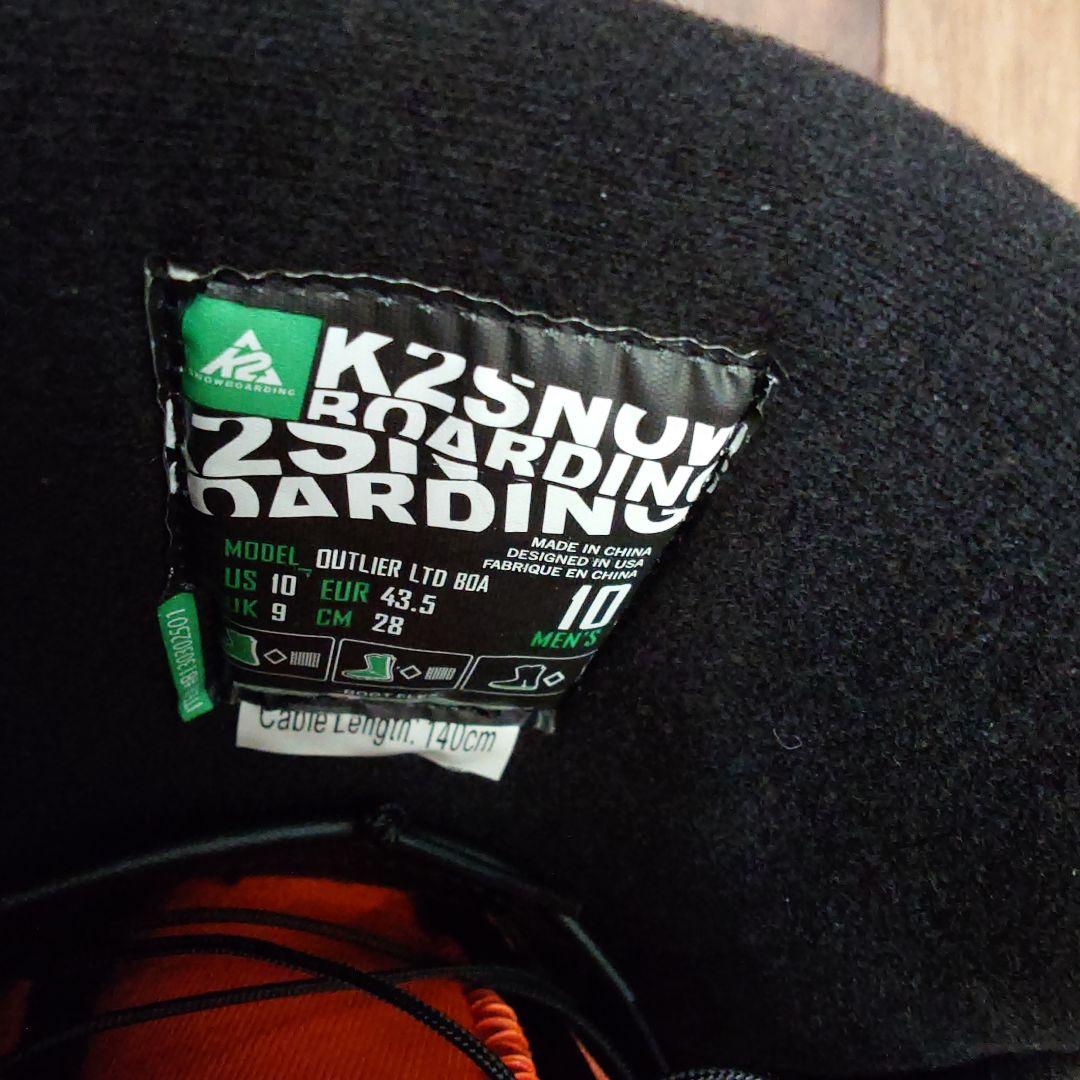 未使用　K2 ケーツー スノーボードブーツ 28.0cm