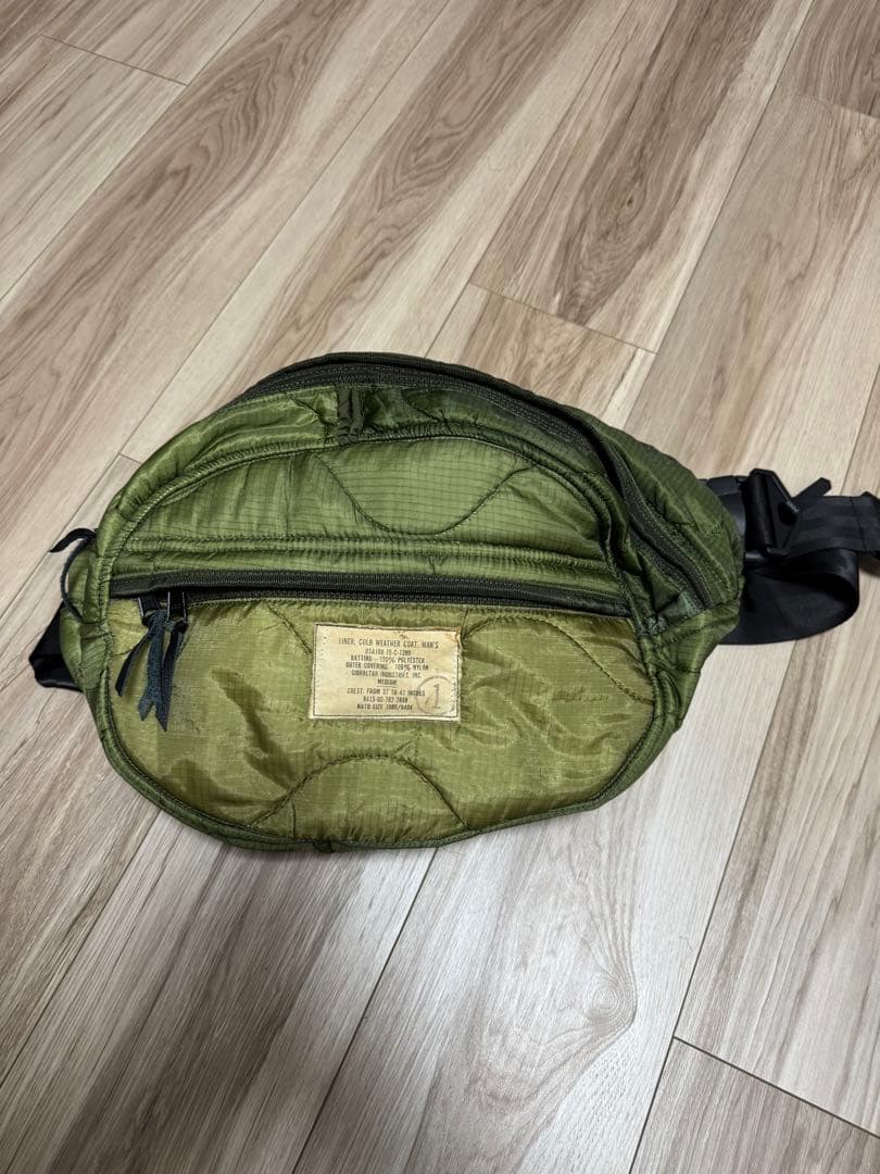 【値下】M-65Quilted LinerBody Bagファニーパックキムタク US Customized US Military M-65 Quilted Liner BodyBag キムタク 木村