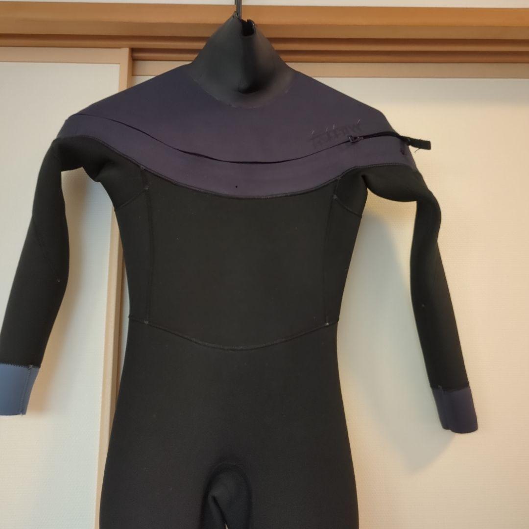 Fellowフルスーツ チェストジップ黒３ミリ　150センチ FELLOW ウェットスーツ フルスーツ メンズ 3mm ノンジップ サーフィン