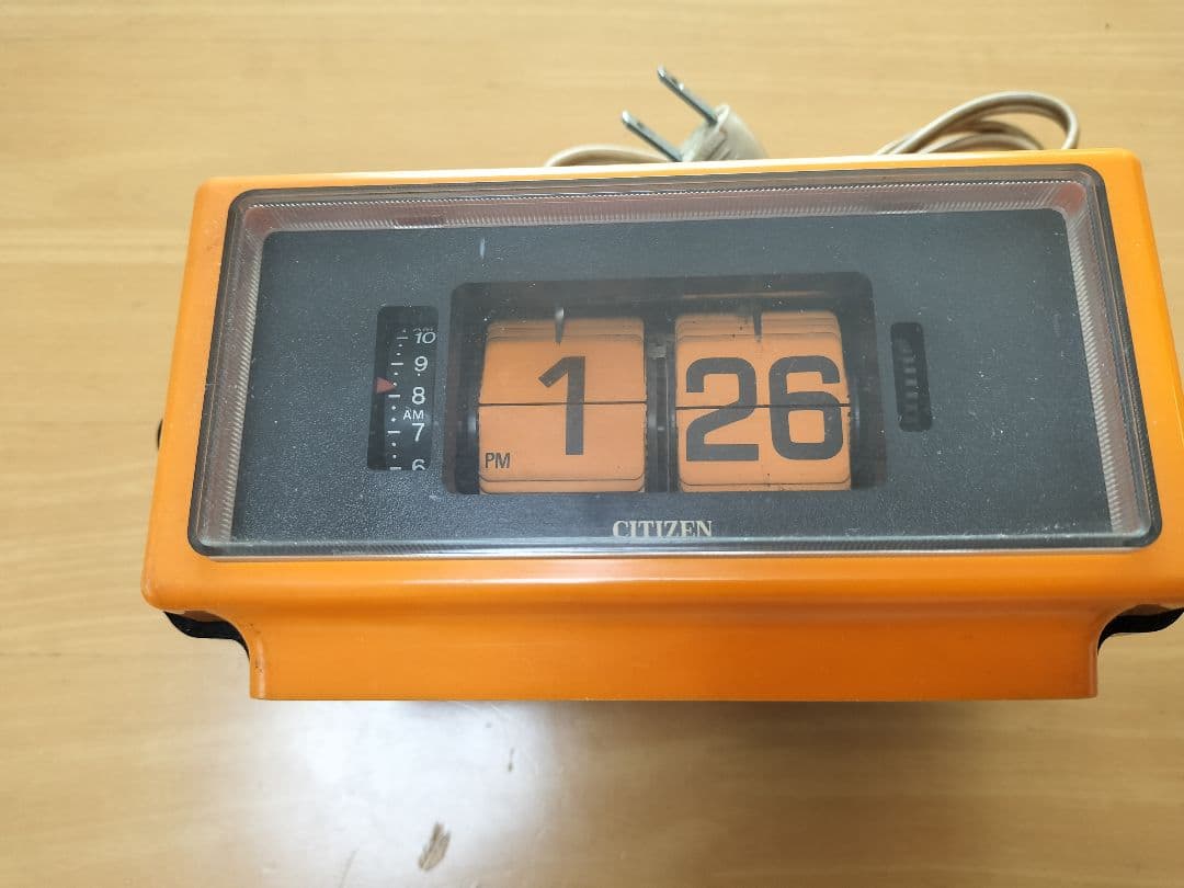 CITIZEN パタパタ時計 5RD006 オレンジ【ジャンク品】 - メルカリ
