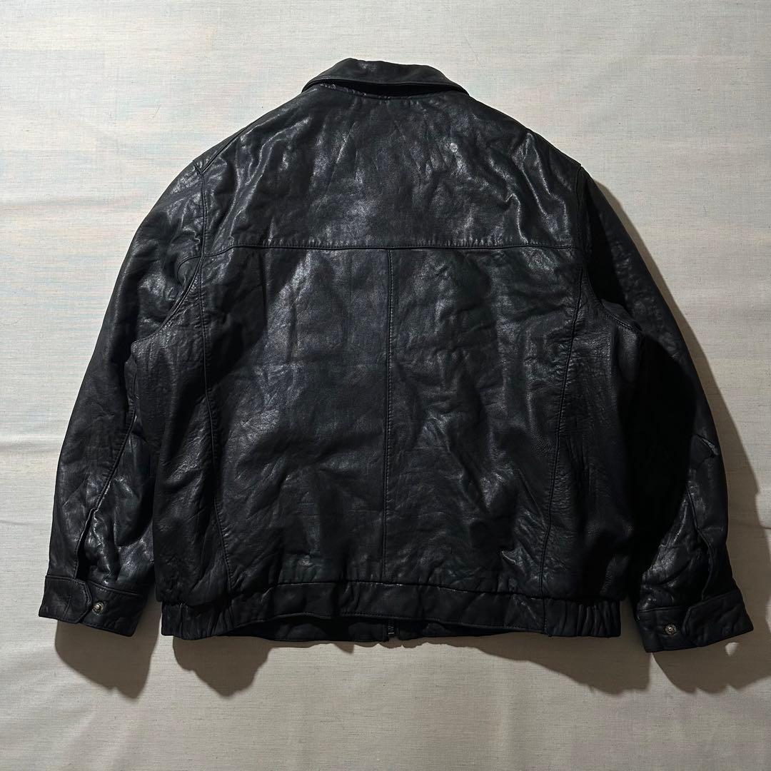 90s DOCKERS ドッカーズ ラムレザー レザージャケット 本革 XXL - メルカリ