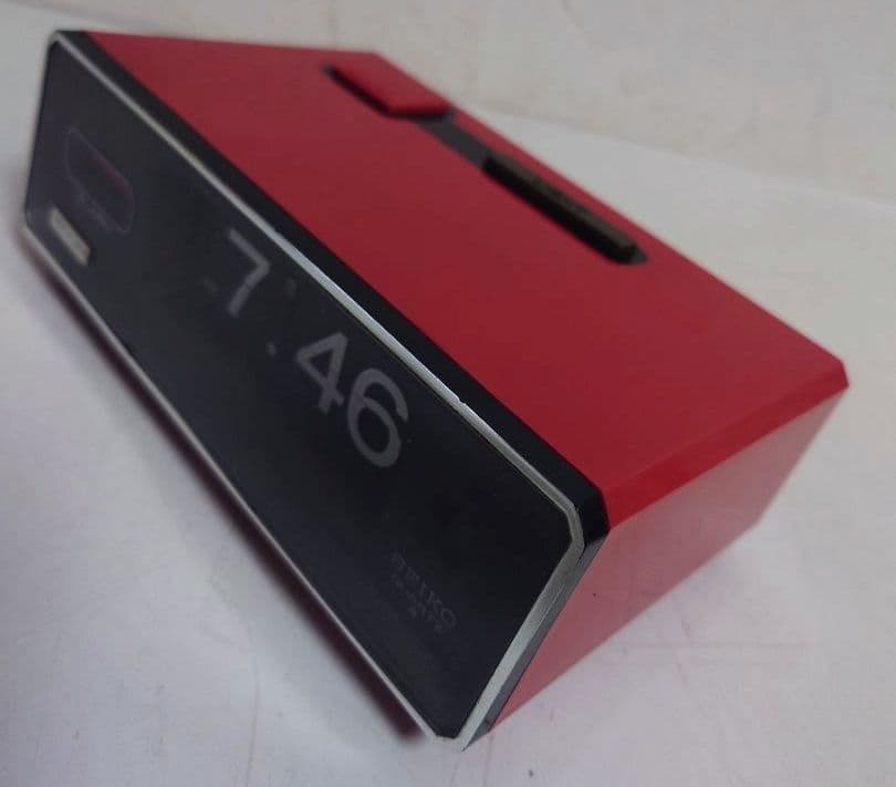 稼働品 SEIKO セイコー パタパタ時計 QN401T 置時計 昭和レト - メルカリ