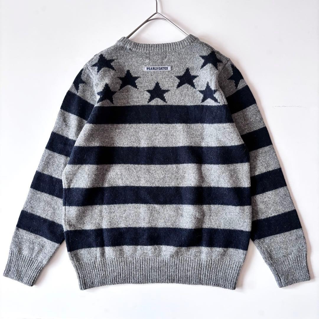 美品]パーリーゲイツ♪ウール×アルパカ 星柄 ニット - メルカリ