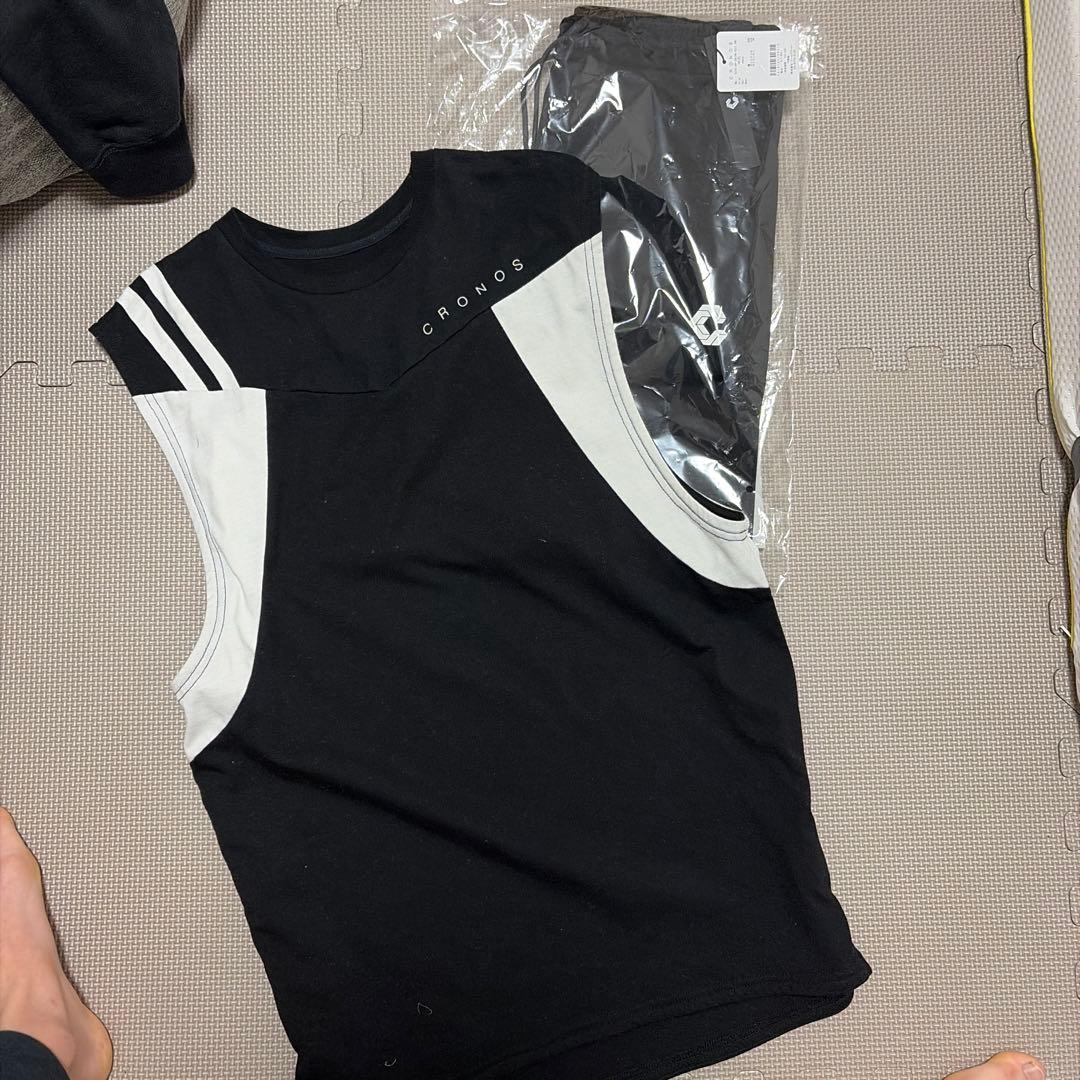 CRONOS ジョガーパンツ 完売品 サイズS CRONOS ジョガーパンツS ブラック/ホワイト 完売品 - メルカリ