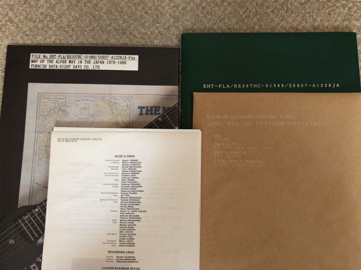 【レア】THE ALFEE パンフレット一式 80-90年代