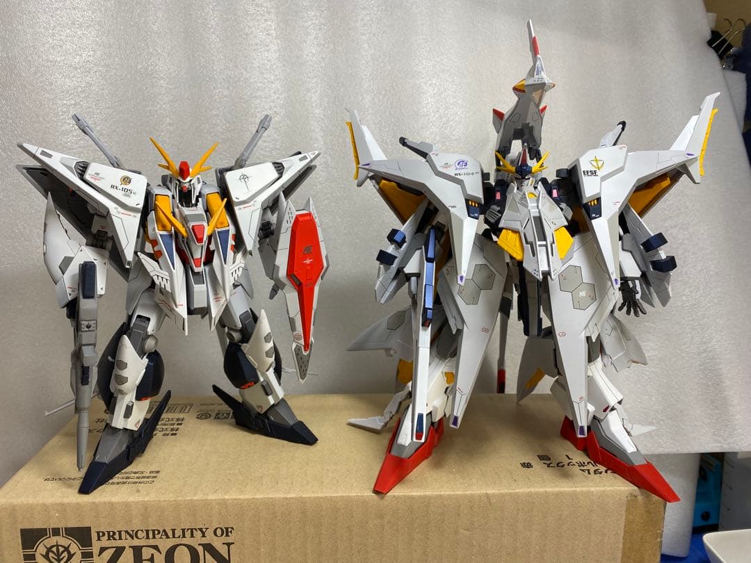 へ*ろ様 HG XI ガンダム、ペーネロペー 2体セット　全塗装　閃光のハサウェ