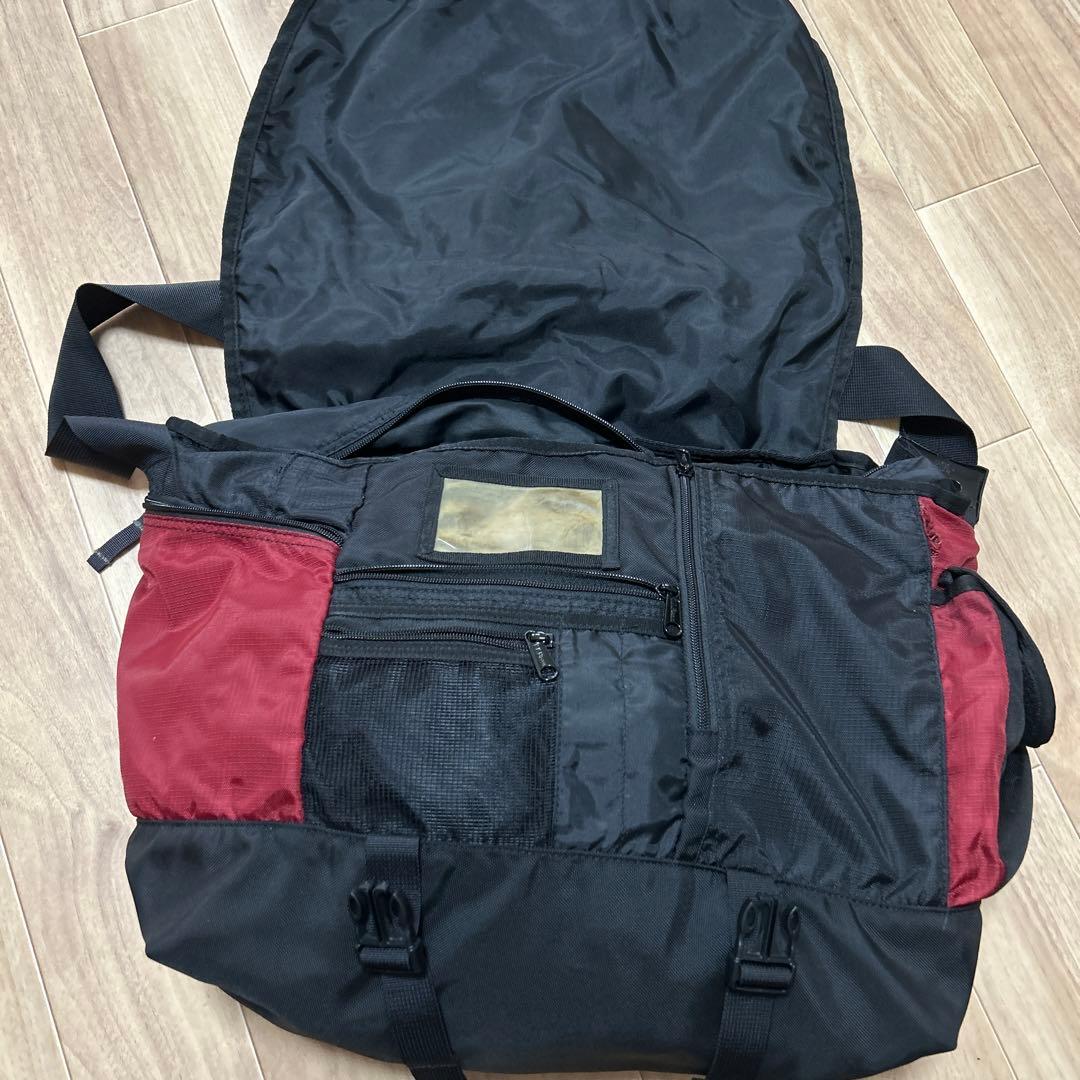 old L.L.Bean バーガンディ　メッセンジャーバッグ　古着　90s