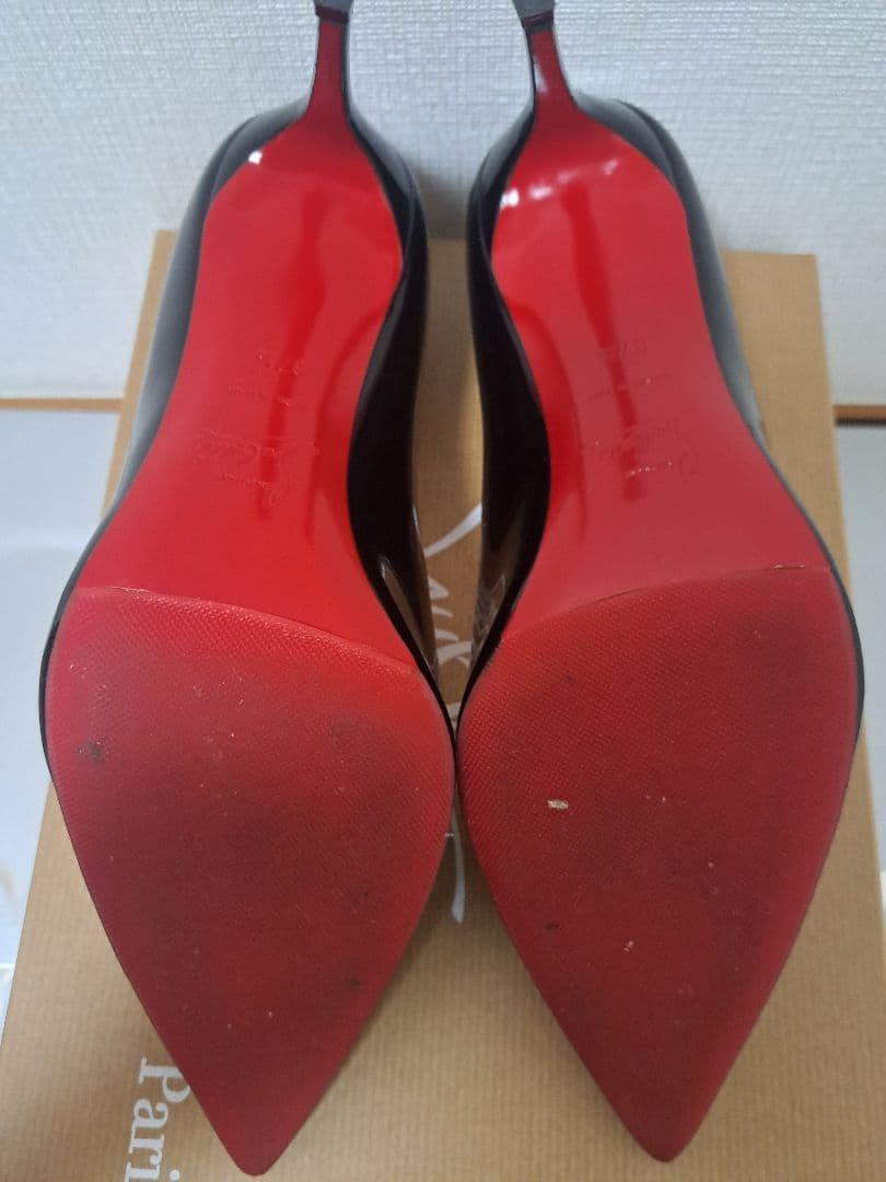 ルブタン KATE 8.5cm パテント ブラック 美品