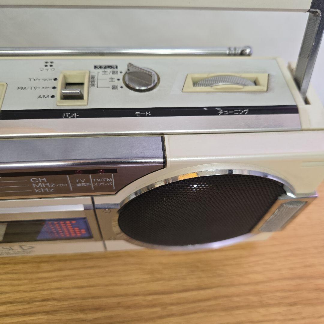 昭和レトロ ソニー ラジカセ CFS-V15 ジャンク SONY ホワイト - メルカリ