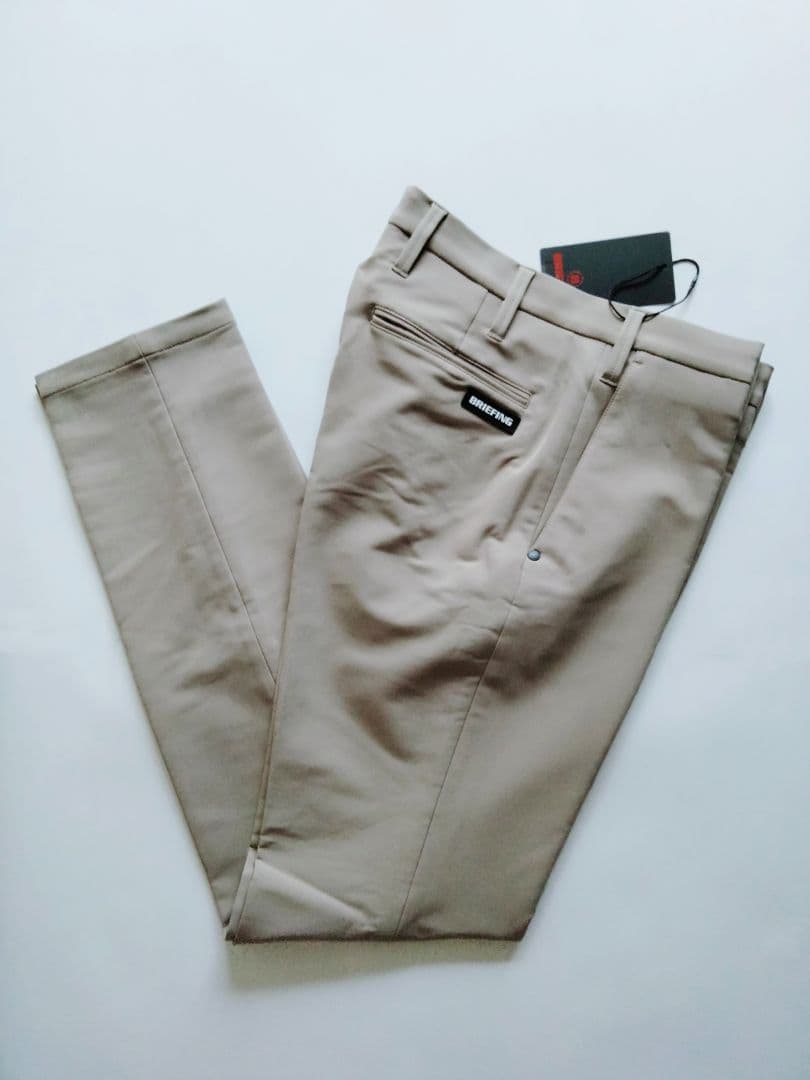新品 BRIEFING MS BASIC PANTS OL ベージュ S パンツ ゴルフ