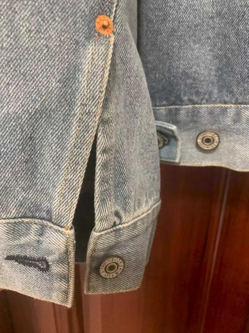 ブルー デニムジャケットDenim Trucker Jacket サイズS