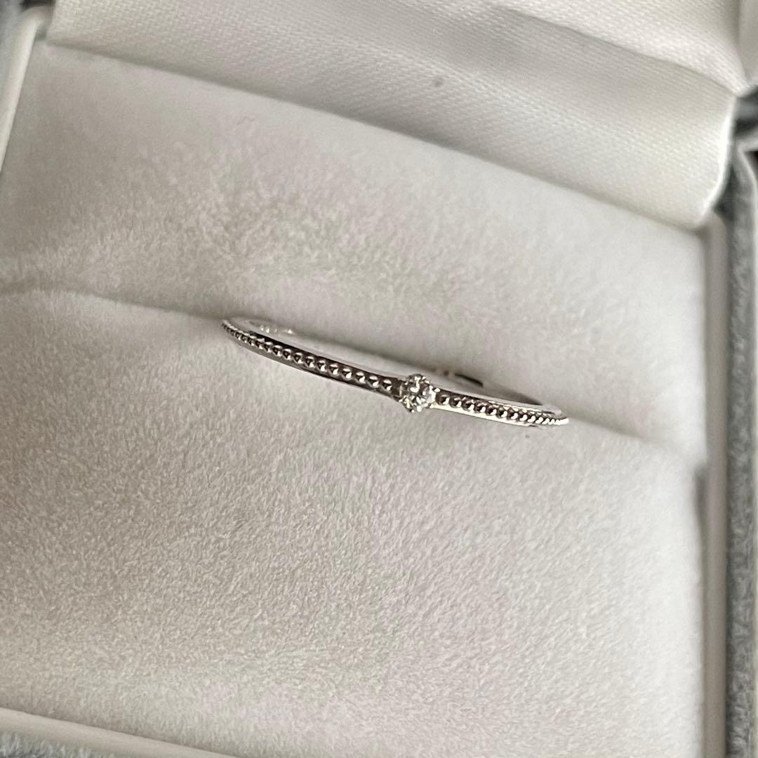 K10 WG ダイヤモンド 0.02ct 指輪 12号