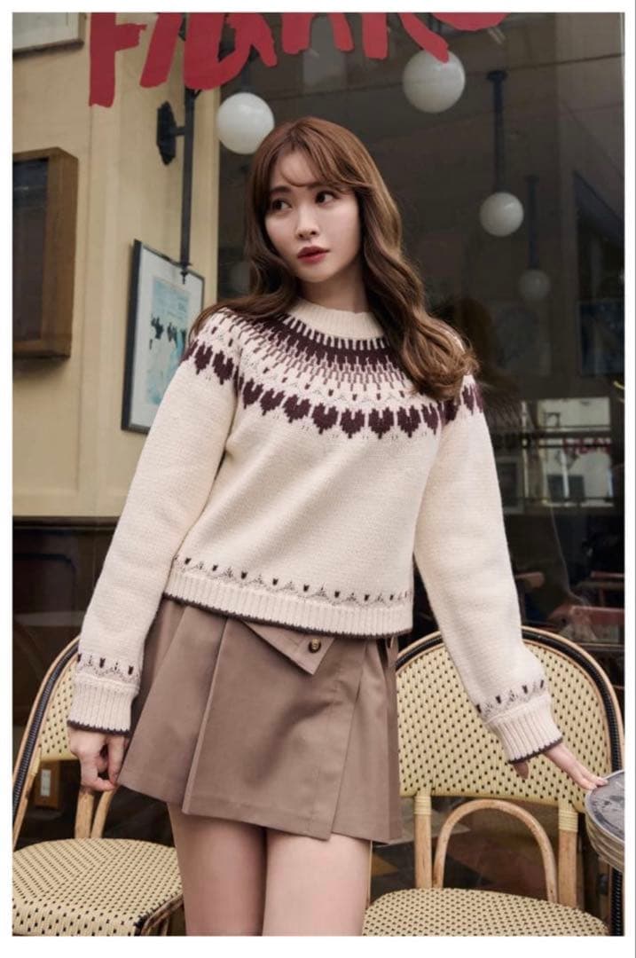 Herlipto Heart Fair Isle Knit Pullover - メルカリ