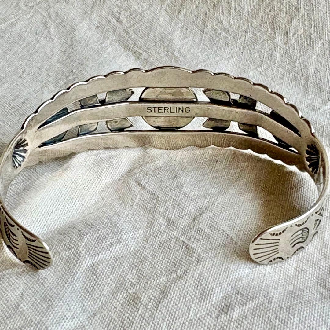 1940's ヴィンテージ ナバホ ターコイズ バングル スターリング