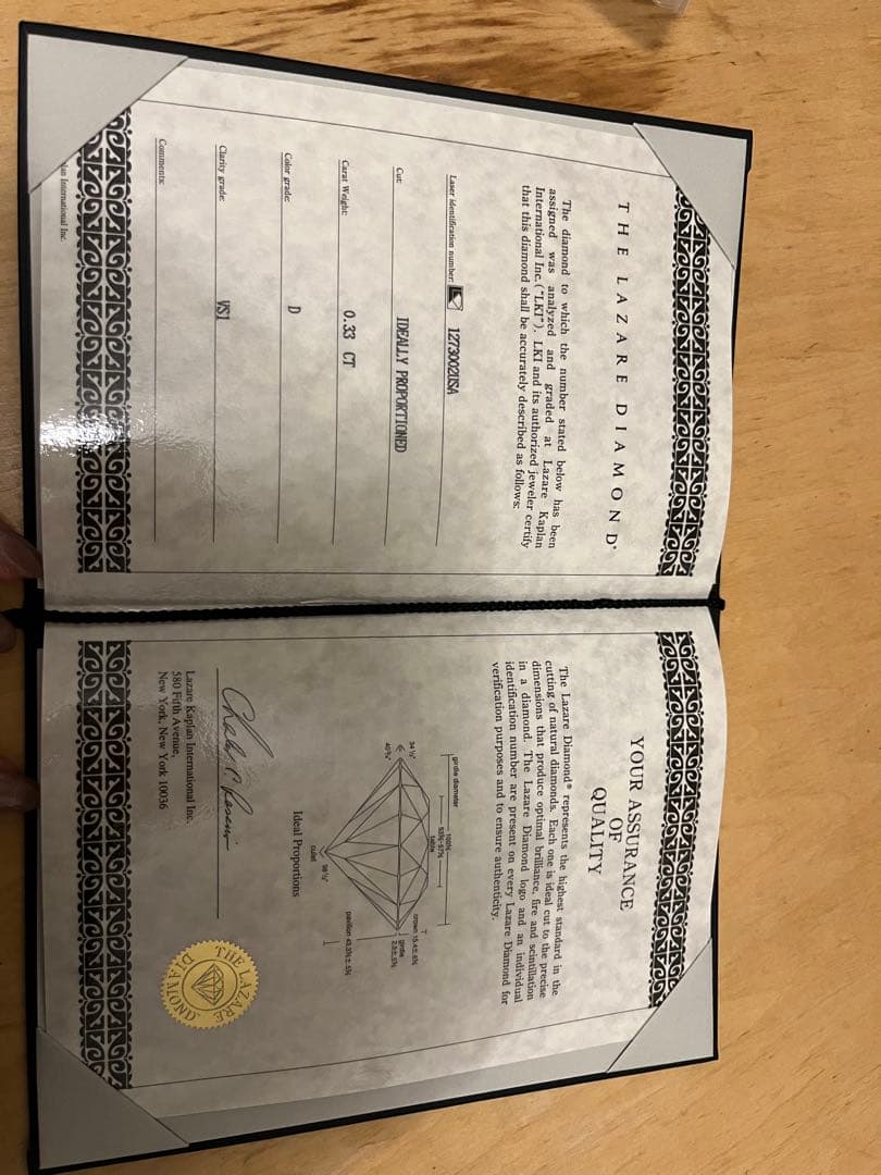 LAZARE DIAMOND ラザールダイヤモンド 指輪 0.33ct VS1