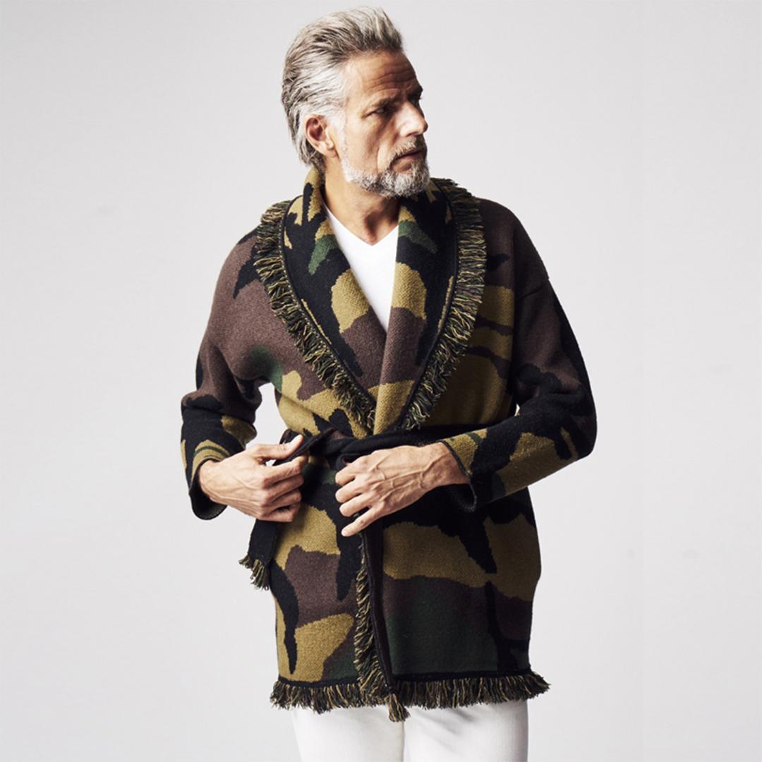 新品】1PIU1UGUALE3 カモ柄 カシミヤ混ガウン 定価13万 5 - メルカリ