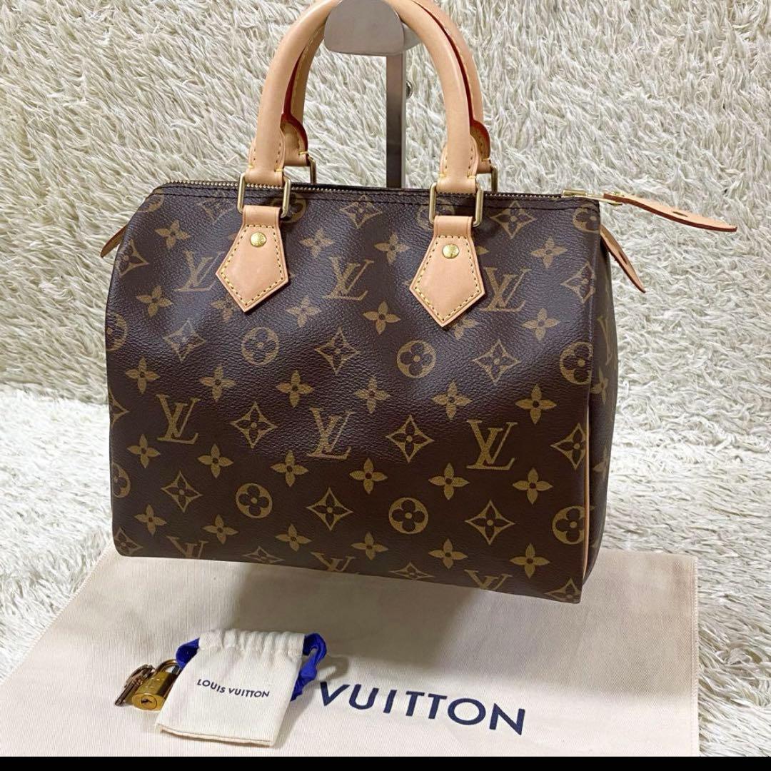 Louis Vuitton モノグラム ボストンバッグ　スピーディ25 新型 ショルダーベルト付 ルイヴィトン スピーディ25 モノグラム