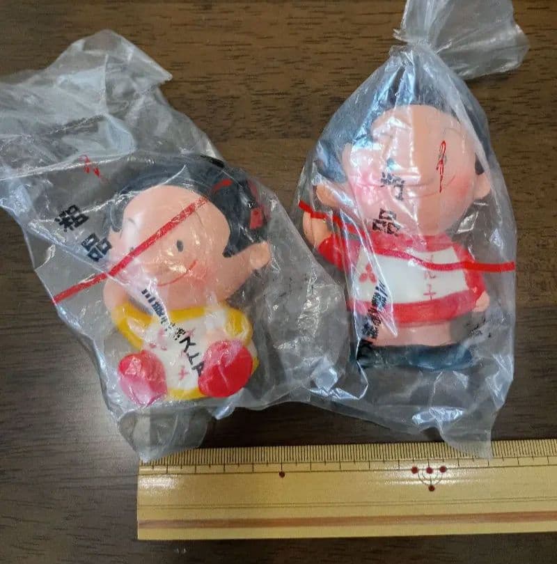 昭和レトロ 三菱電機 メル子ちゃん ソフビ 貯金箱 ２個セット