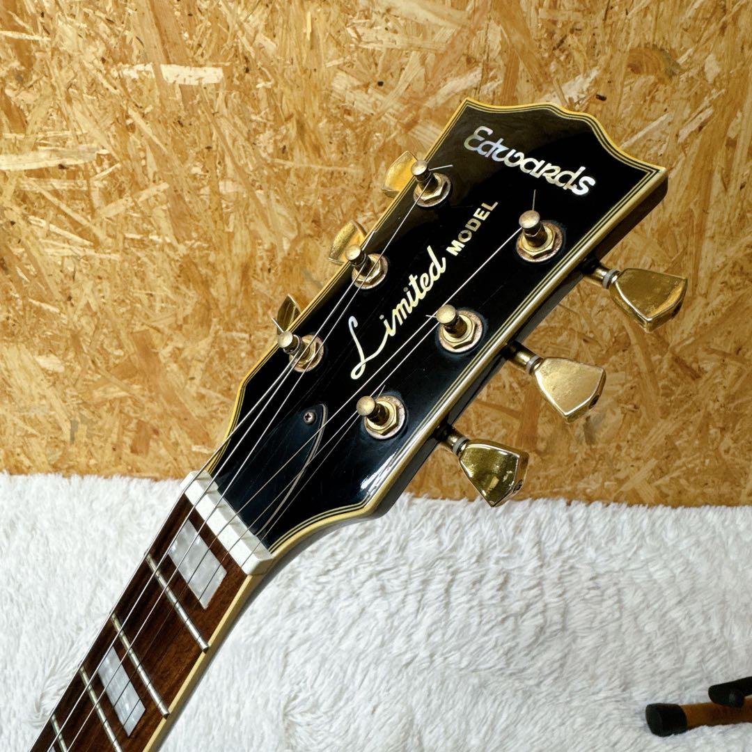 EDWARDS E-LP-50CM ミニギター レスポールカスタム アンプ内蔵