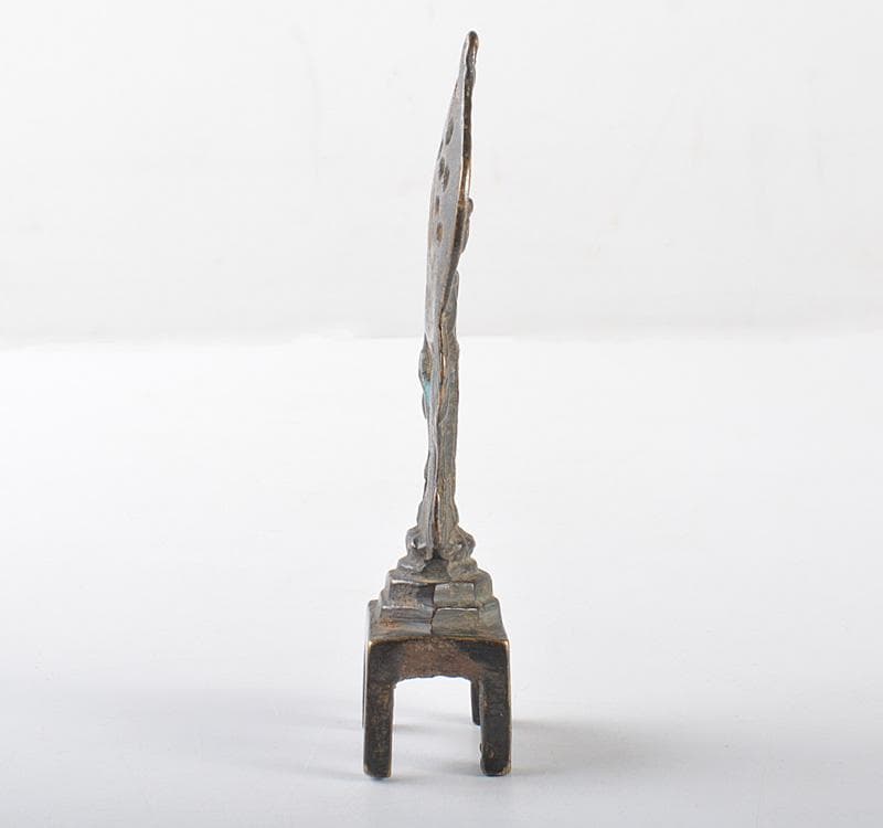 仏教美術 古銅 観音菩薩像 仏像 置物 V R5244