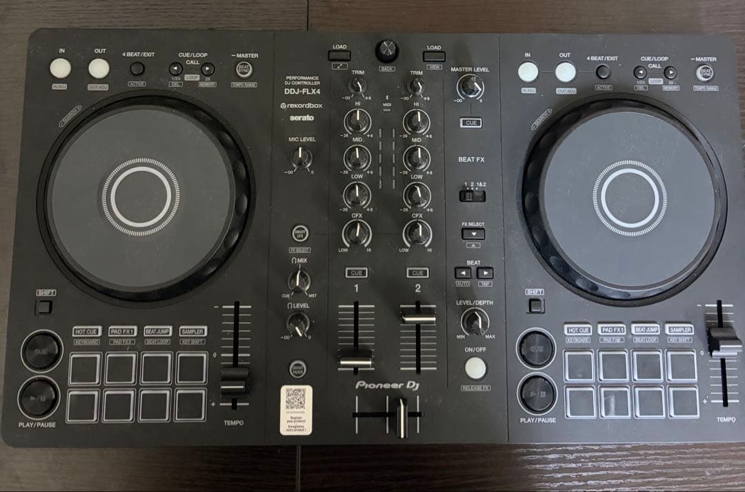 DJ機材 DDJ FLX4 DDJ-FLX4 - マルチアプリ対応2ch DJコントローラー (Black)