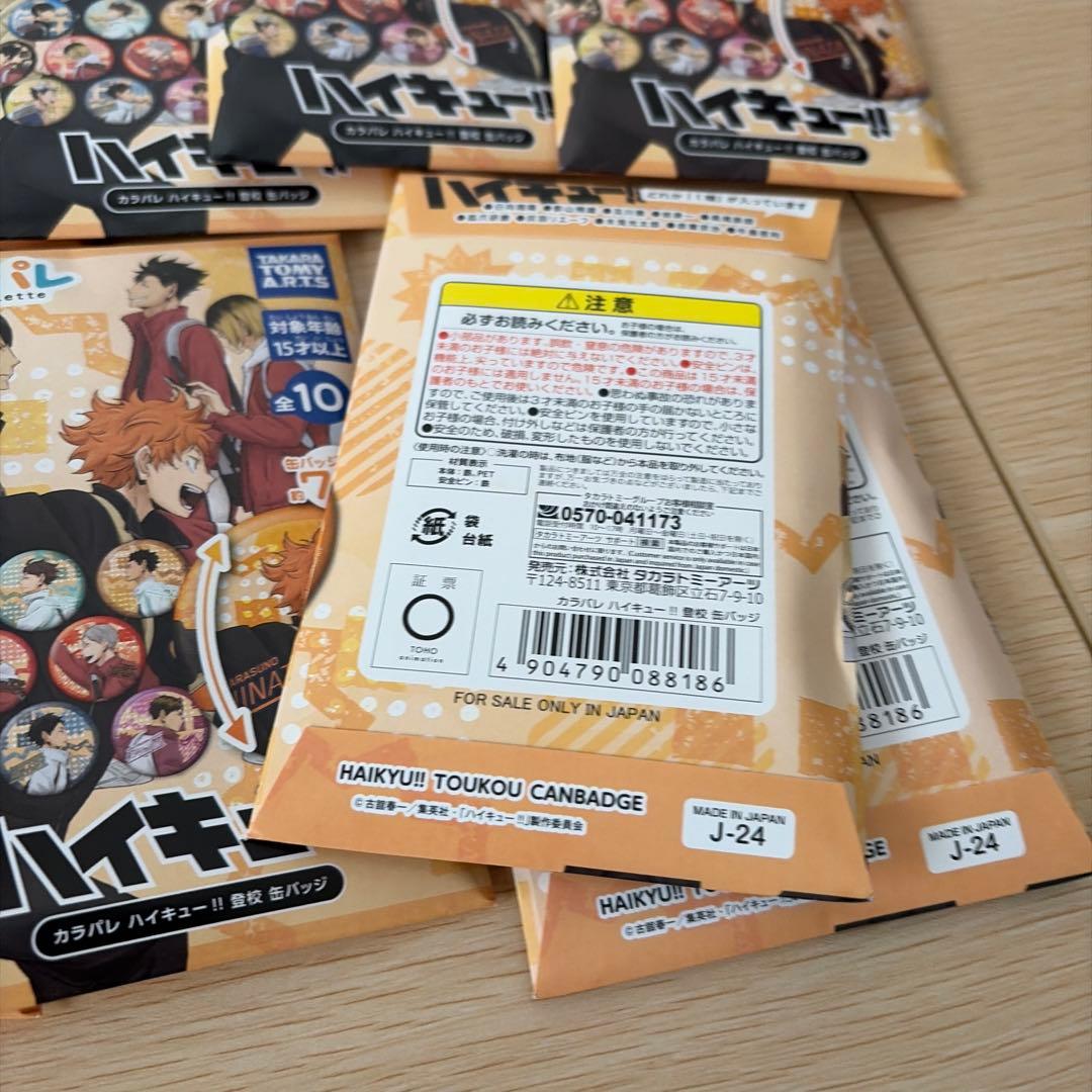 ハイキュー!! カラパレ より道 缶バッジ 10個セット - メルカリ