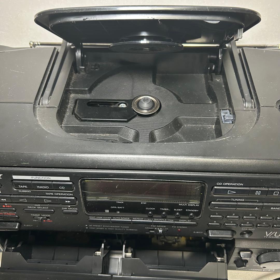 希少【ソニー】1990製ドデカホーン CDラジカセ CFD-400レトロ - メルカリ