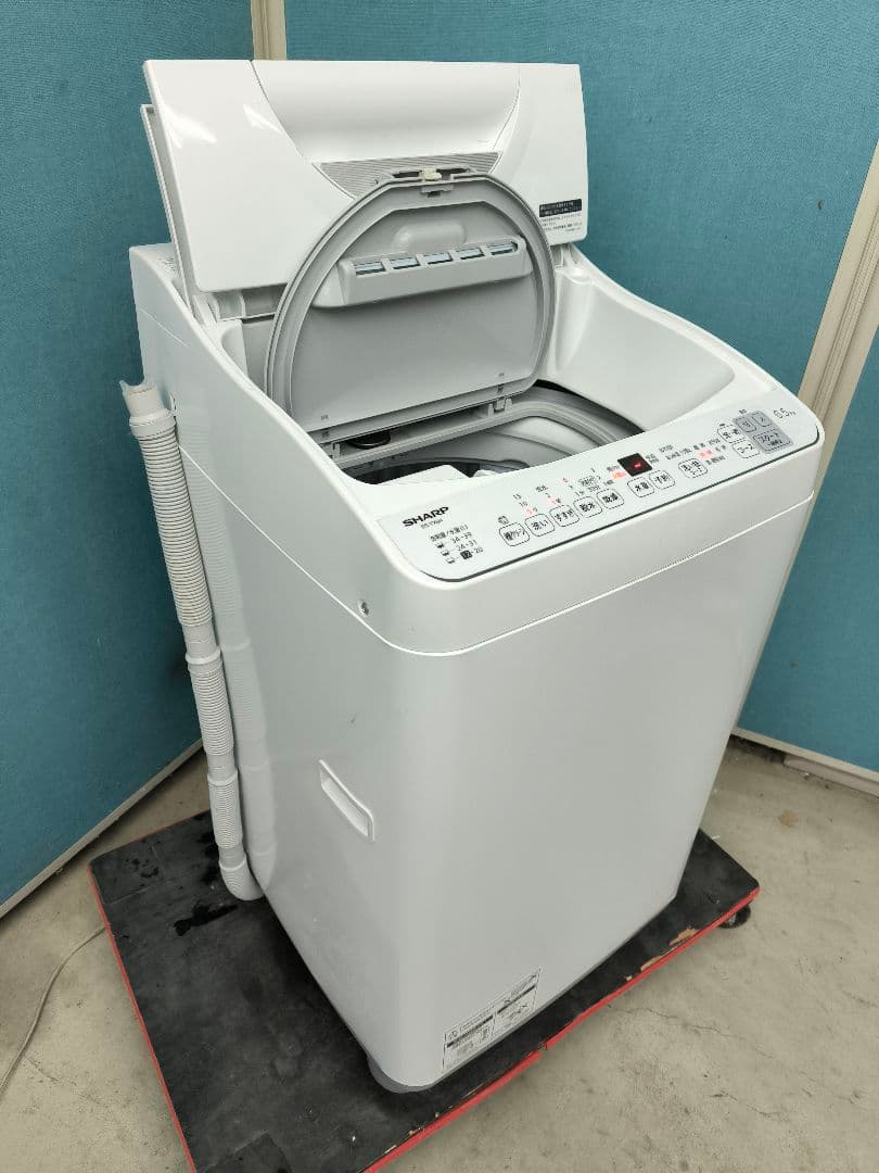2024年製シャープ縦型洗濯乾燥機6.5k/ 3.5k ES-TX6H　保証残有