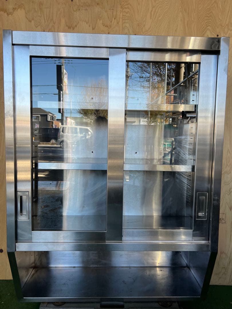 ガラス扉吊戸棚 900x350x1200 東製作所AS-750G-450|吊戸棚(奥行350mm)-ガラス戸|吊戸棚|作業機器