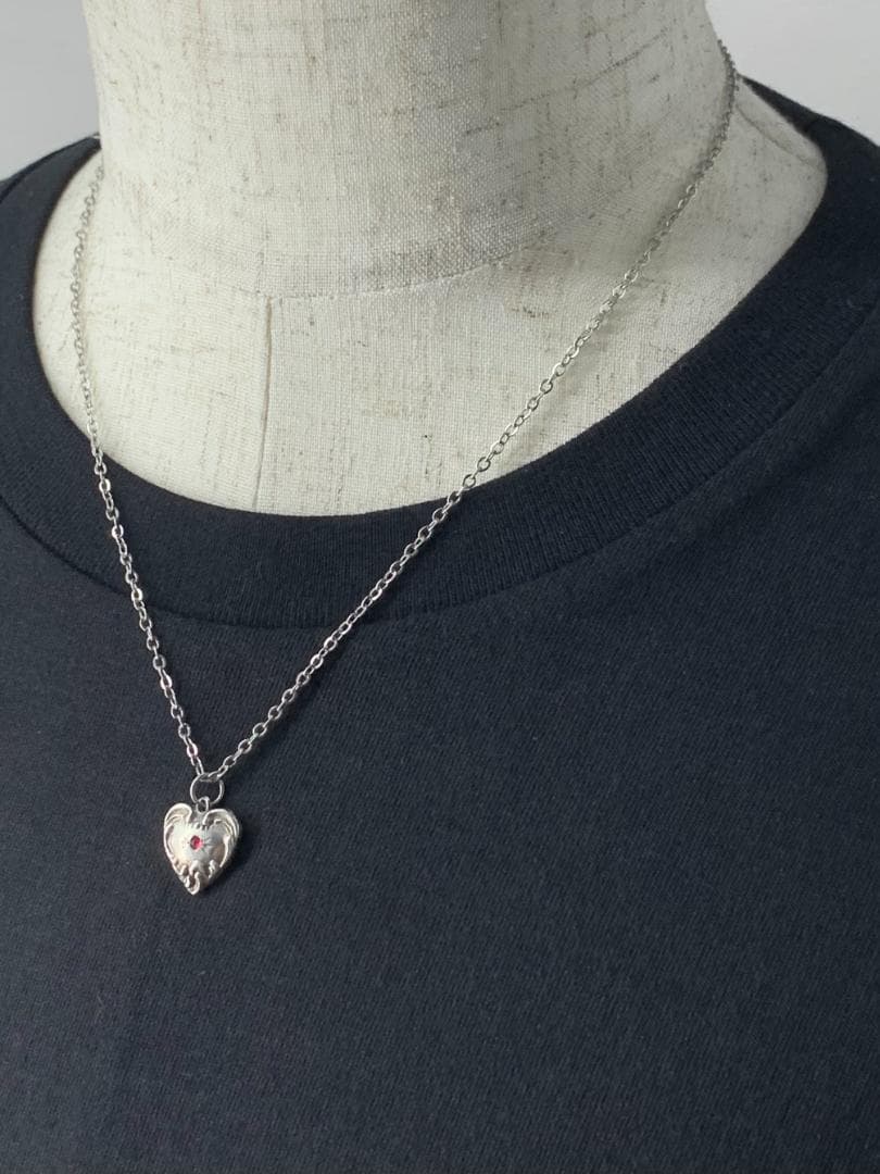 スウィートハートジュエリー レッドストーン 渦 シルバー ヴィンテージ