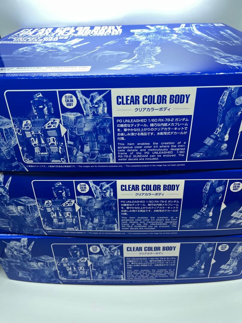 [新品] PG UNLEASHED RX-78-2 ガンダム クリアカラー ×3