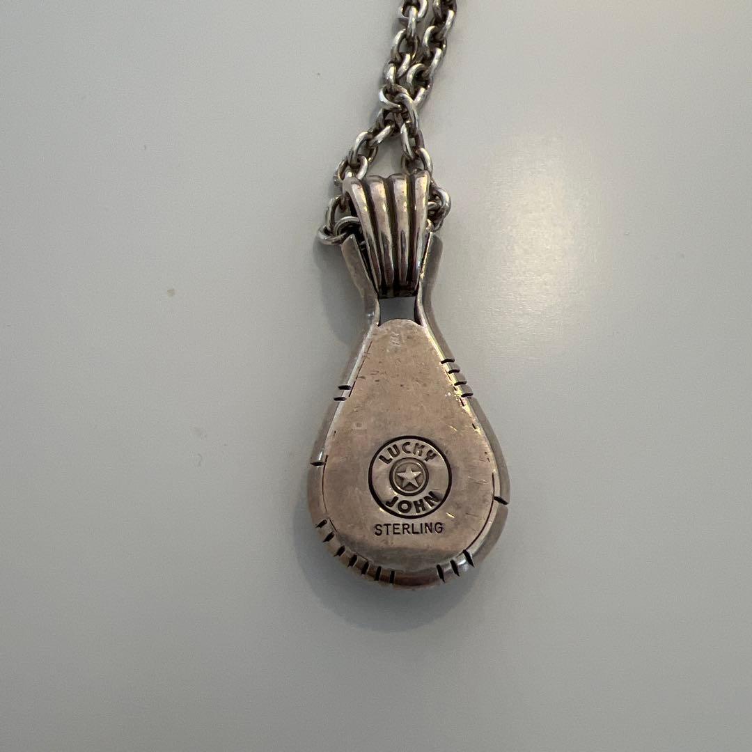 ラッキージョン ターコイズペンダント ネックレス スターリング