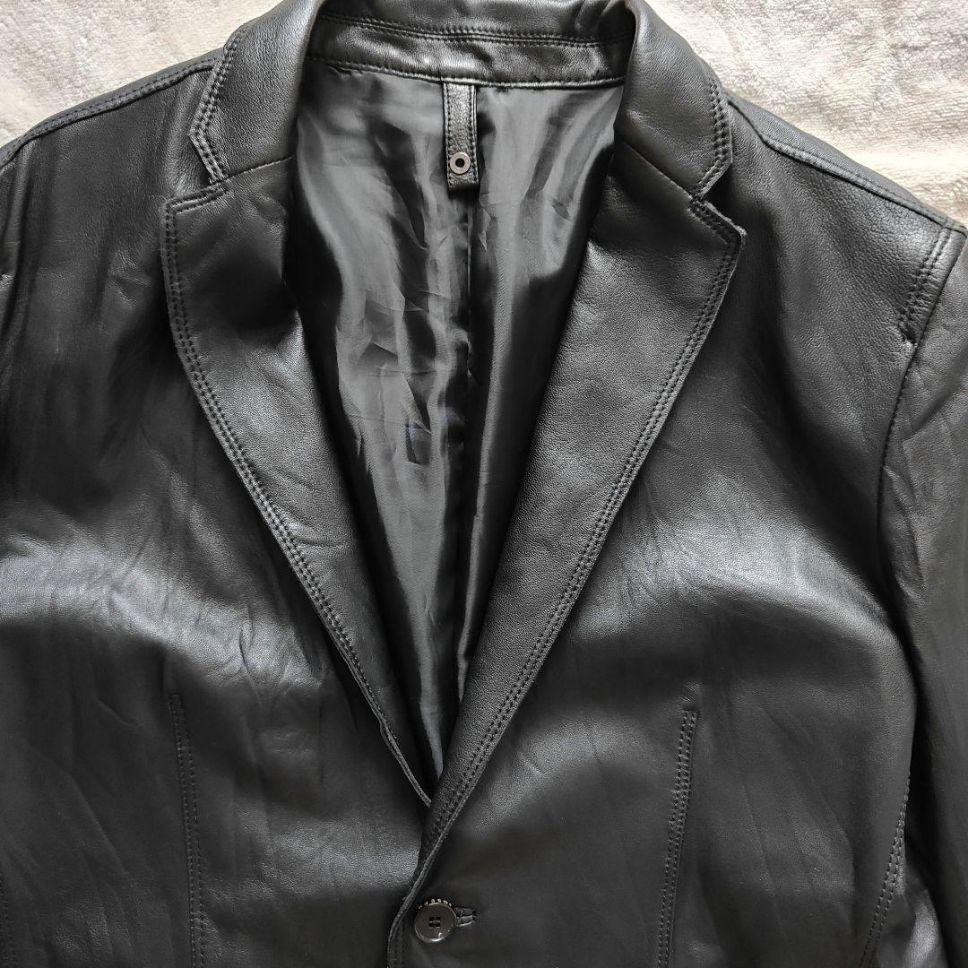 JOSEPH HOMME レザージャケット 50 ブラック オンワード樫山 - メルカリ