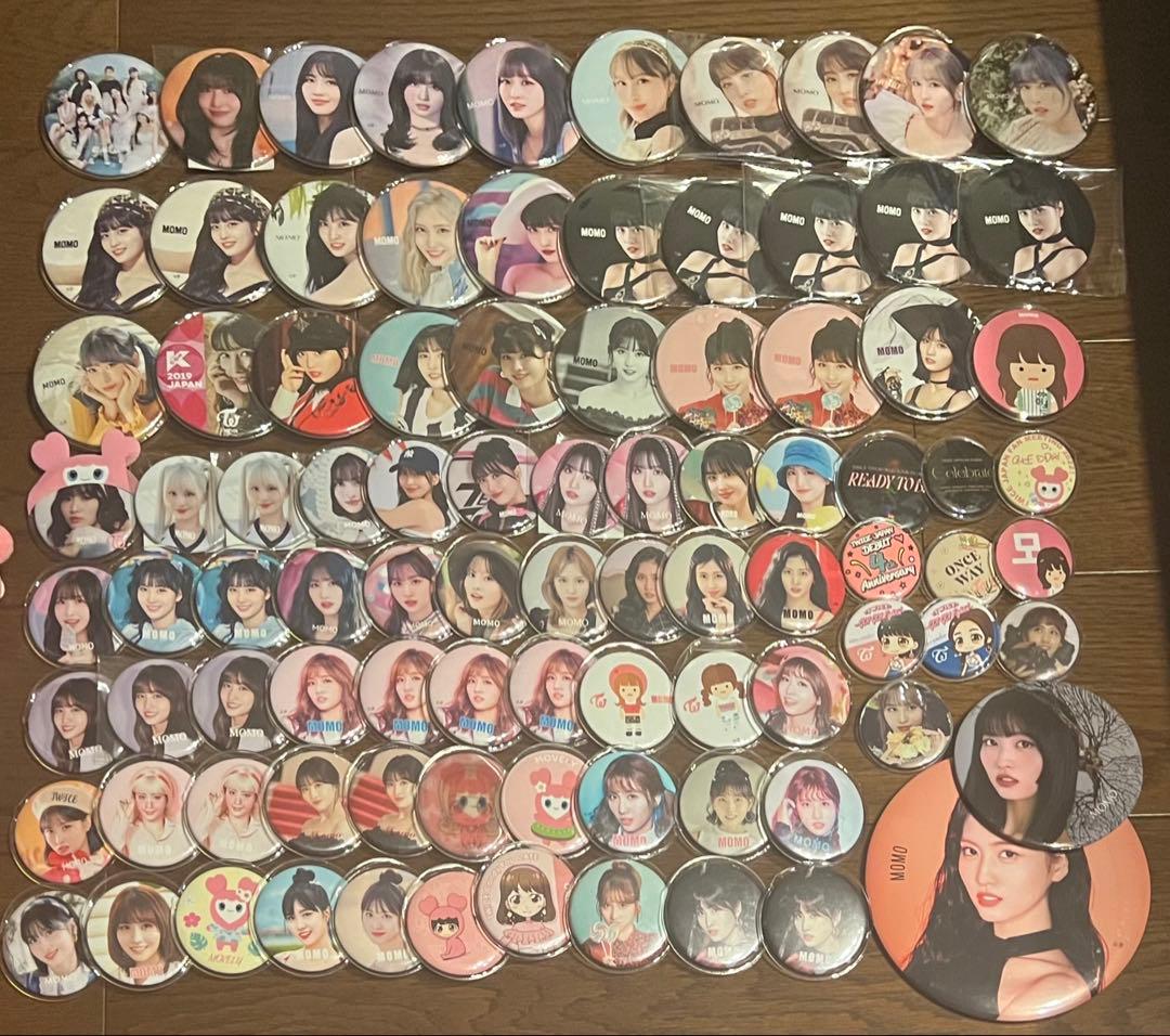 TWICE モモ 缶バッジ グッズ バッグ