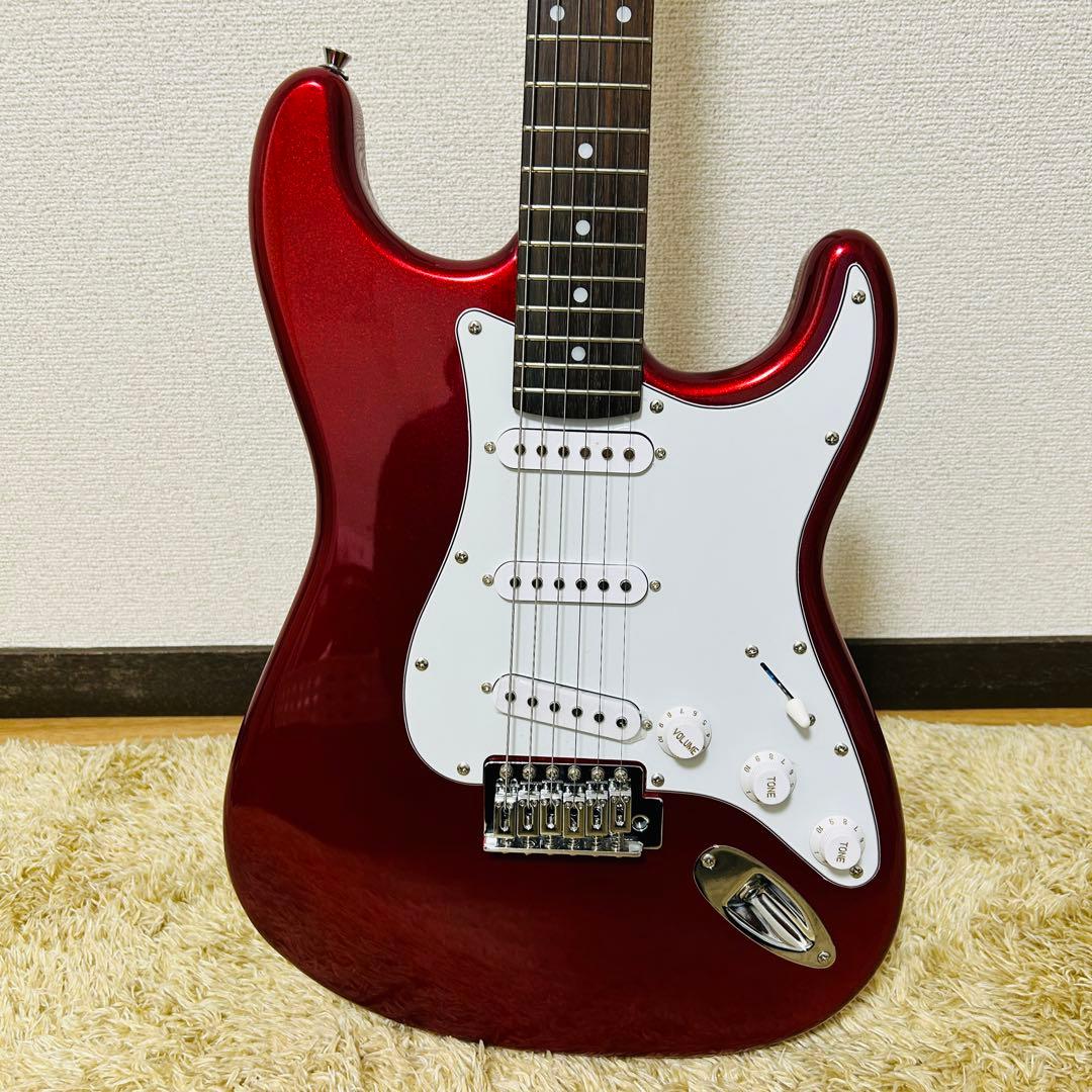 美品】PHOTOGENIC フォトジェニック エレキギター 赤 レッド ST - メルカリ