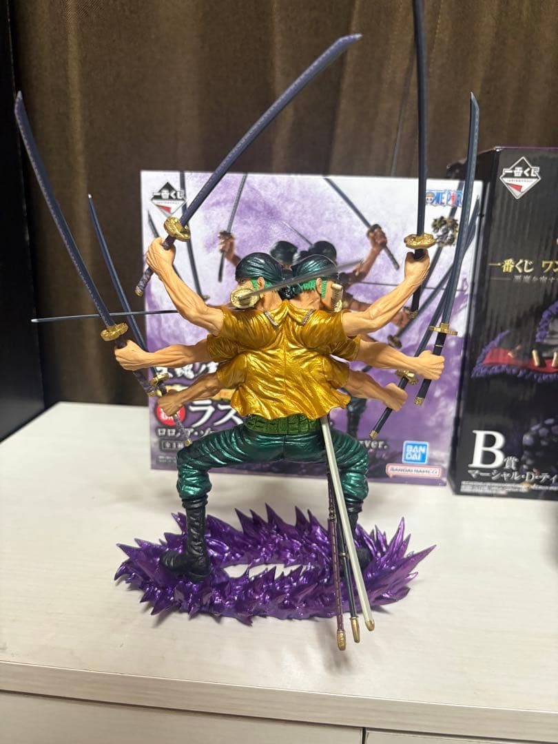 ワンピース　一番くじ　魂豪示像　ラストワン賞ゾロ　B賞ティーチ　A賞サボ　セット