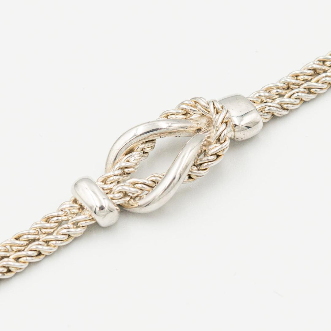 ヴィンテージ ティファニー センターノット ダブルロープ ブレスレット