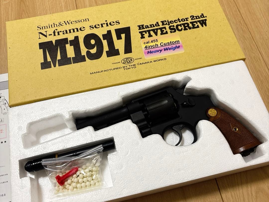 タナカ Smith&Wesson M1917 【ガスリボルバー】 Amazon | タナカ S&W M1917 USミリタリー 5.5インチ ヘビーウェイト 18